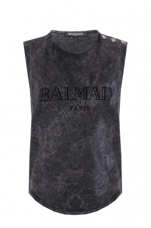 Logo-printed top, zdjęcie 1 Logo-printed top od Balmain